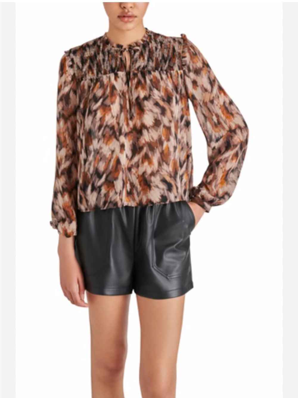 NEW STEVE MADDEN drew top in oak buff